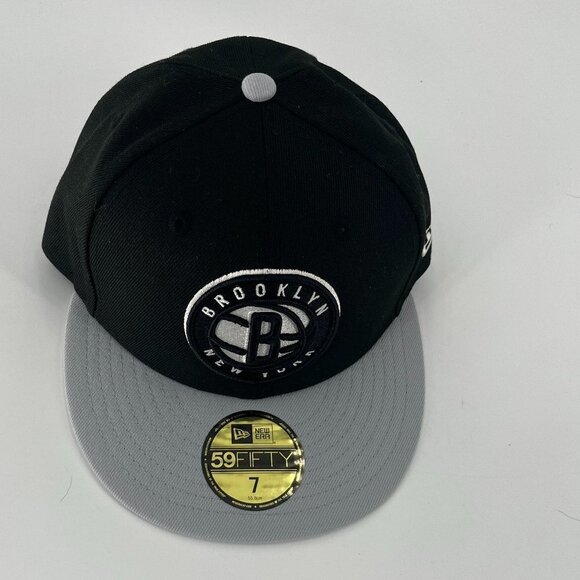 59 Fifty Brooklyn Nets Hat Size 7 = Size Medium NWT - Picture 2 of 7